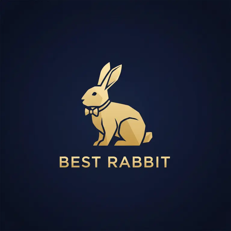 Best Rabbit Casino logo featuring an elegant rabbit silhouette.